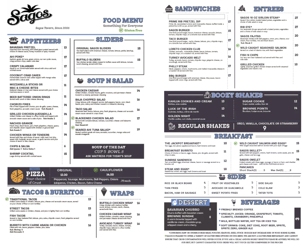 Sagos Final food Menu
